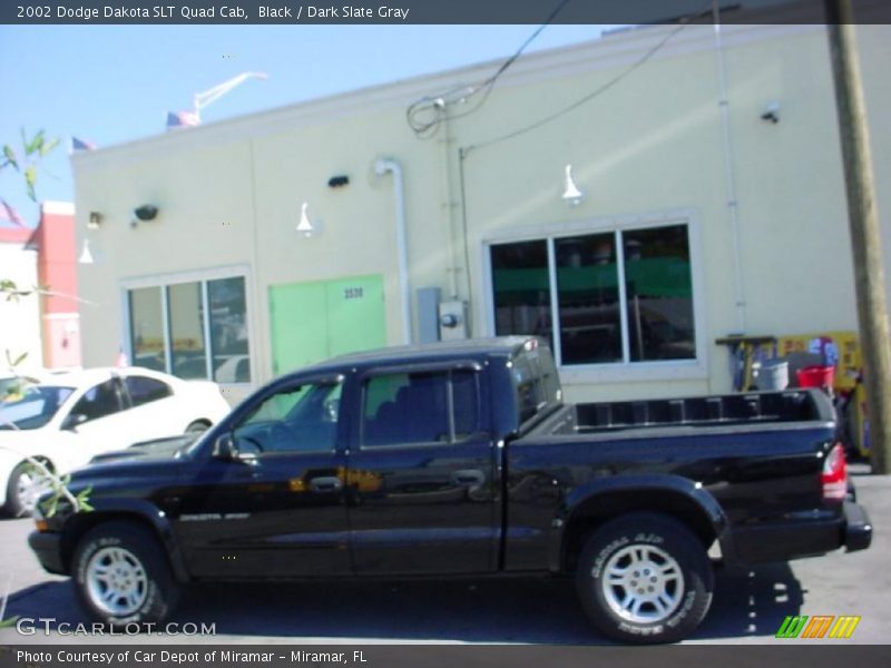 Black / Dark Slate Gray 2002 Dodge Dakota SLT Quad Cab