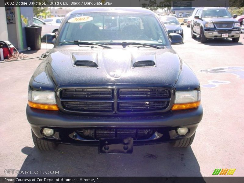 Black / Dark Slate Gray 2002 Dodge Dakota SLT Quad Cab