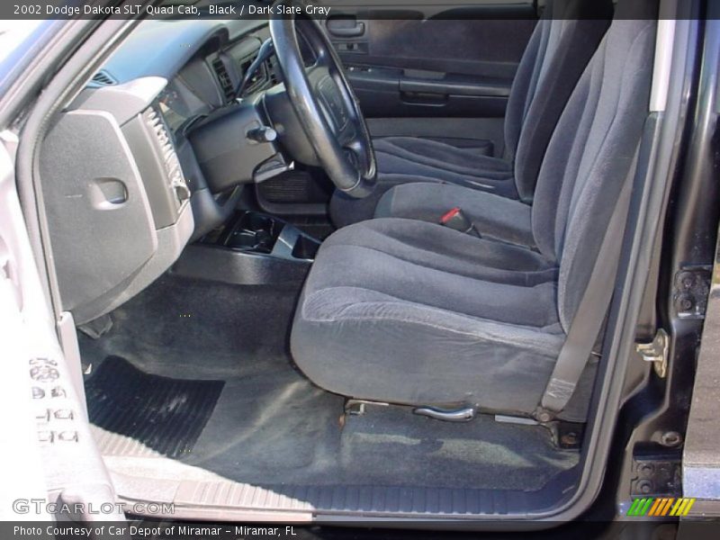 Black / Dark Slate Gray 2002 Dodge Dakota SLT Quad Cab