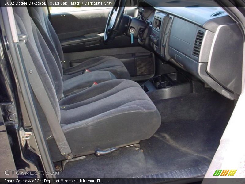 Black / Dark Slate Gray 2002 Dodge Dakota SLT Quad Cab