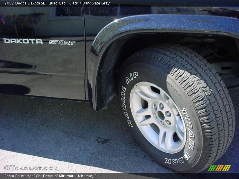 Black / Dark Slate Gray 2002 Dodge Dakota SLT Quad Cab
