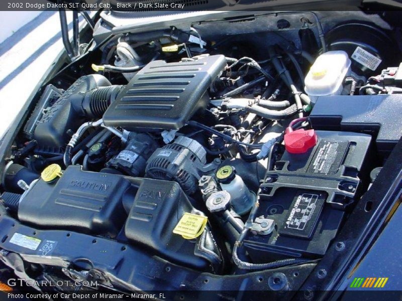 Black / Dark Slate Gray 2002 Dodge Dakota SLT Quad Cab