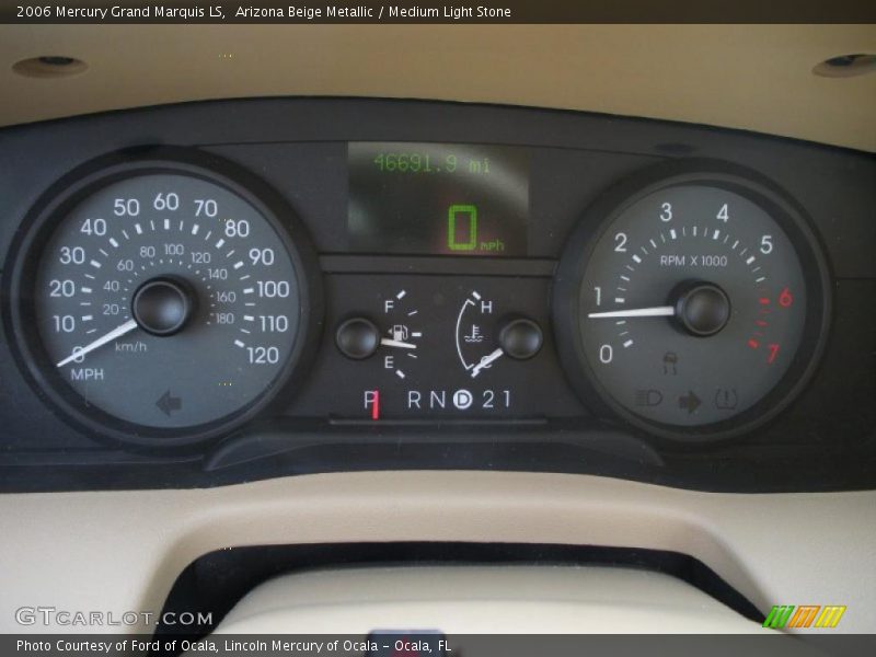 Arizona Beige Metallic / Medium Light Stone 2006 Mercury Grand Marquis LS