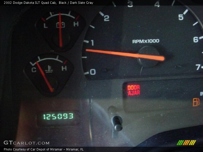 Black / Dark Slate Gray 2002 Dodge Dakota SLT Quad Cab