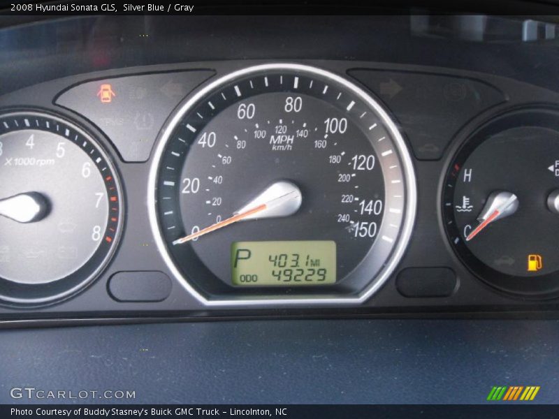 Silver Blue / Gray 2008 Hyundai Sonata GLS