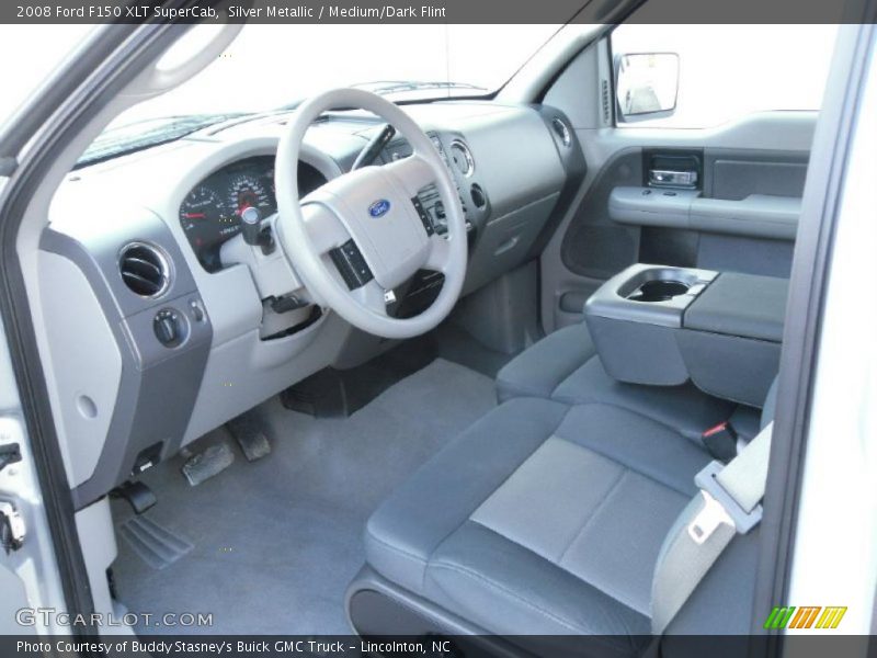 Silver Metallic / Medium/Dark Flint 2008 Ford F150 XLT SuperCab