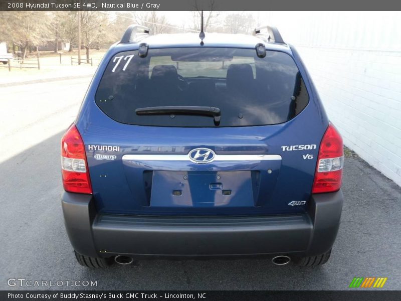 Nautical Blue / Gray 2008 Hyundai Tucson SE 4WD