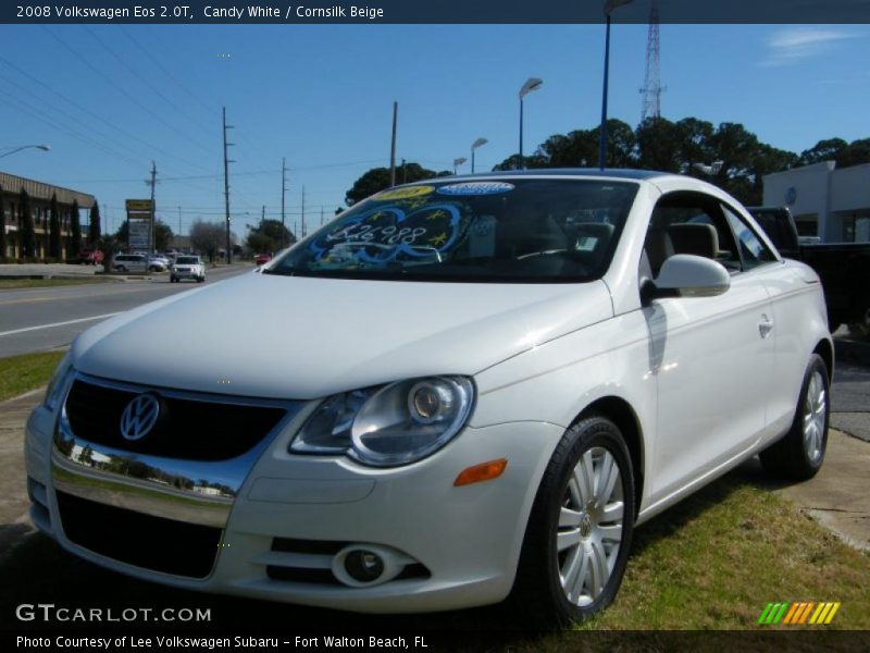 Candy White / Cornsilk Beige 2008 Volkswagen Eos 2.0T