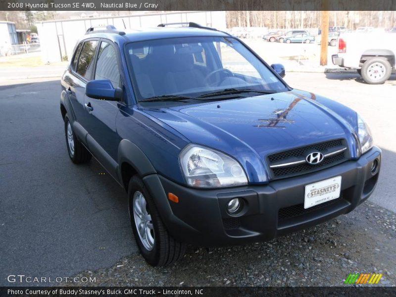 Nautical Blue / Gray 2008 Hyundai Tucson SE 4WD