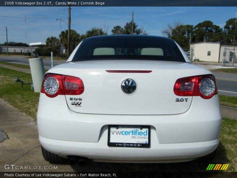 Candy White / Cornsilk Beige 2008 Volkswagen Eos 2.0T