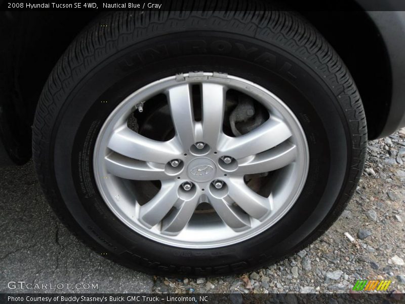 Nautical Blue / Gray 2008 Hyundai Tucson SE 4WD