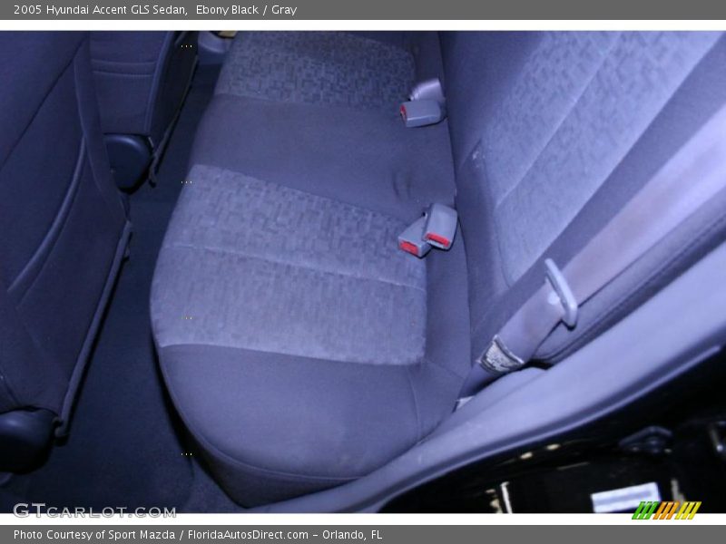 Ebony Black / Gray 2005 Hyundai Accent GLS Sedan