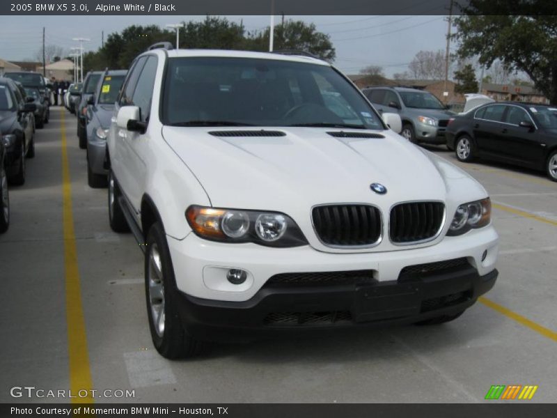 Alpine White / Black 2005 BMW X5 3.0i