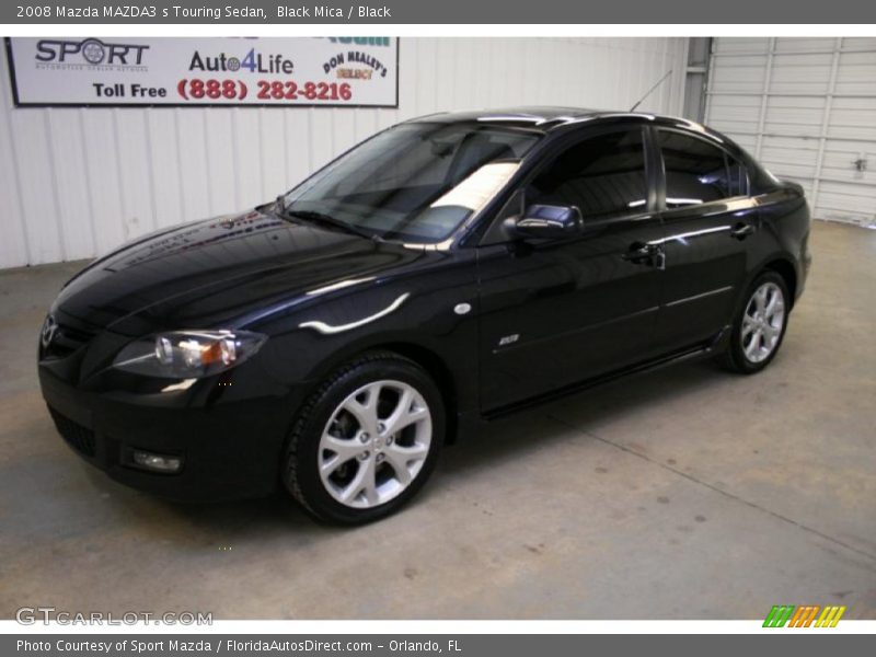 Black Mica / Black 2008 Mazda MAZDA3 s Touring Sedan