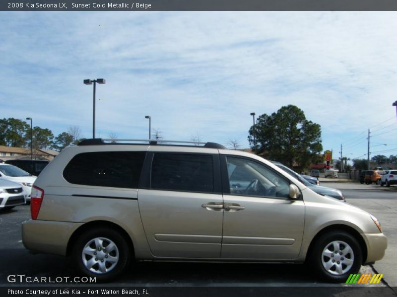 Sunset Gold Metallic / Beige 2008 Kia Sedona LX