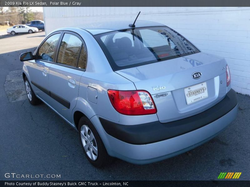 Polar Blue / Gray 2009 Kia Rio LX Sedan