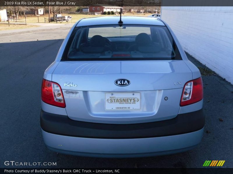 Polar Blue / Gray 2009 Kia Rio LX Sedan
