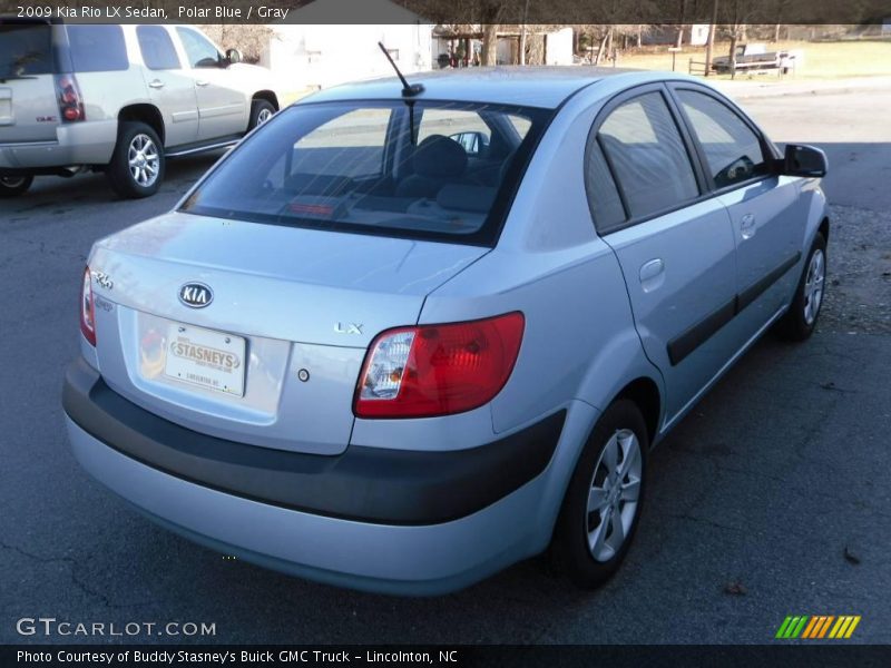 Polar Blue / Gray 2009 Kia Rio LX Sedan