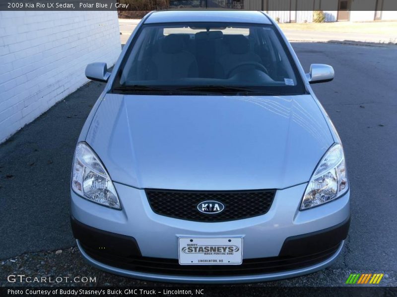 Polar Blue / Gray 2009 Kia Rio LX Sedan