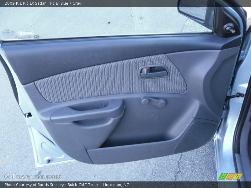 Polar Blue / Gray 2009 Kia Rio LX Sedan