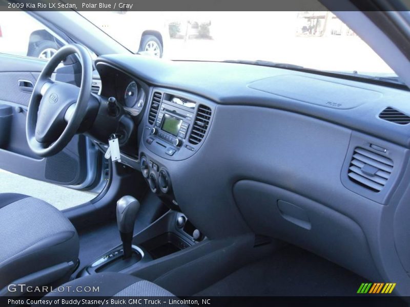 Polar Blue / Gray 2009 Kia Rio LX Sedan