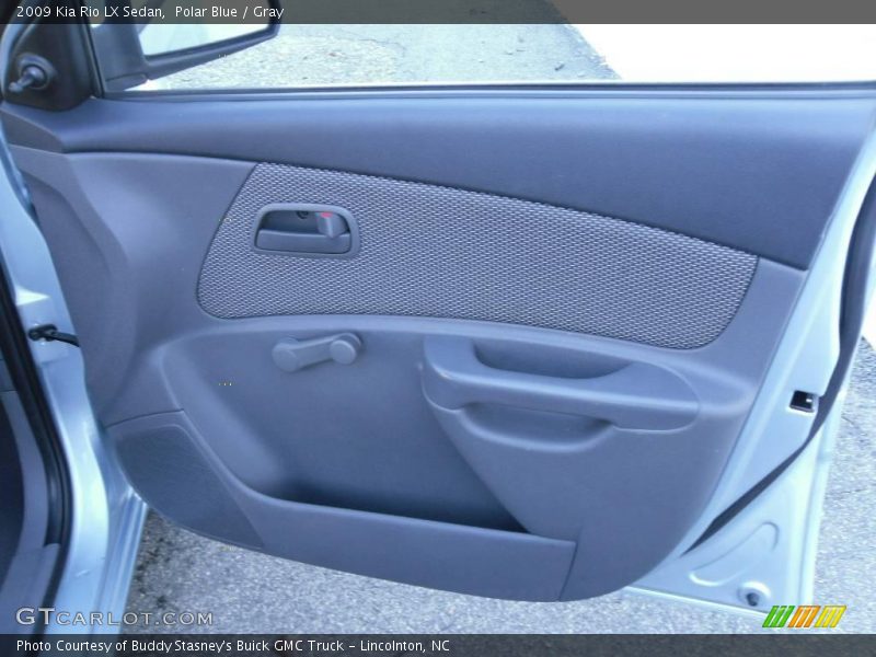 Polar Blue / Gray 2009 Kia Rio LX Sedan