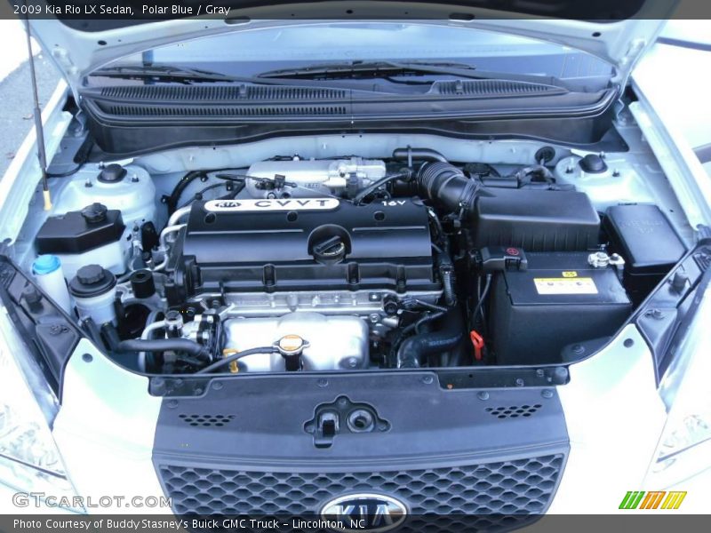 Polar Blue / Gray 2009 Kia Rio LX Sedan