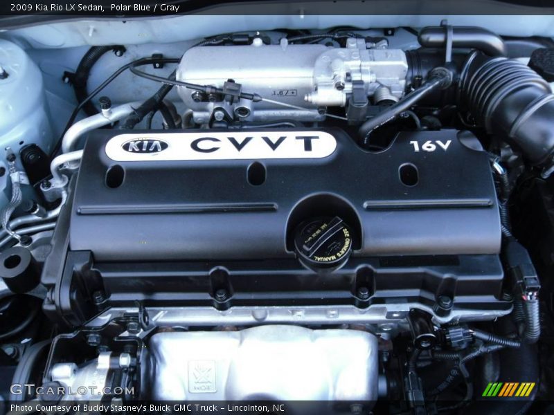 Polar Blue / Gray 2009 Kia Rio LX Sedan