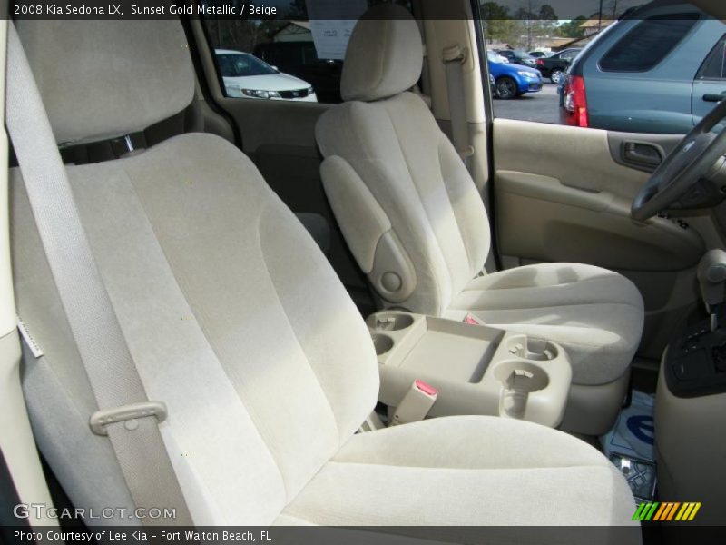 Sunset Gold Metallic / Beige 2008 Kia Sedona LX