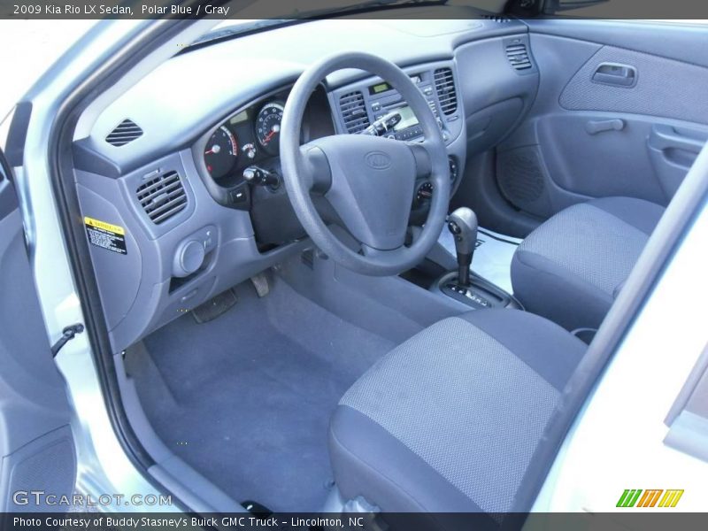 Polar Blue / Gray 2009 Kia Rio LX Sedan