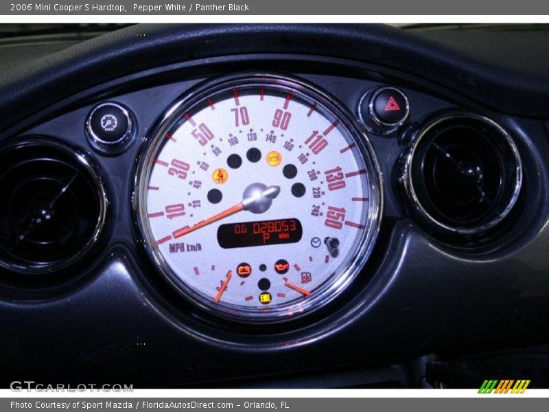 Pepper White / Panther Black 2006 Mini Cooper S Hardtop