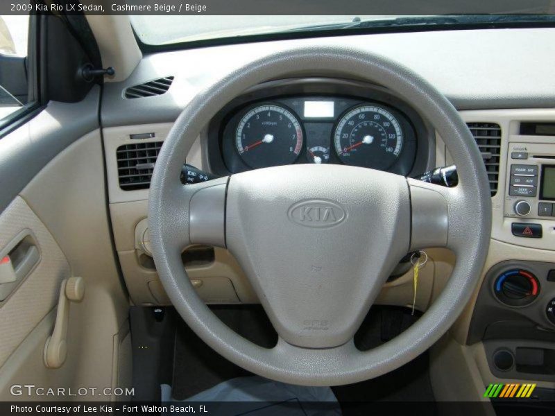 Cashmere Beige / Beige 2009 Kia Rio LX Sedan
