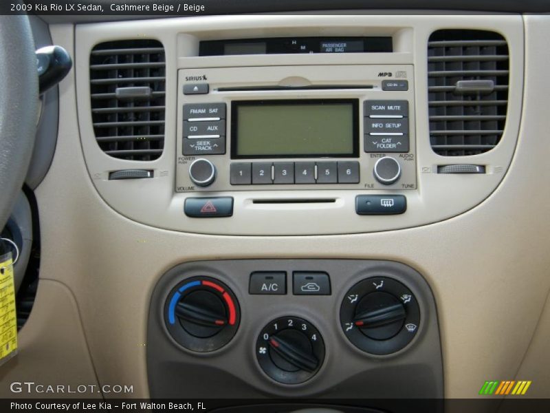 Cashmere Beige / Beige 2009 Kia Rio LX Sedan