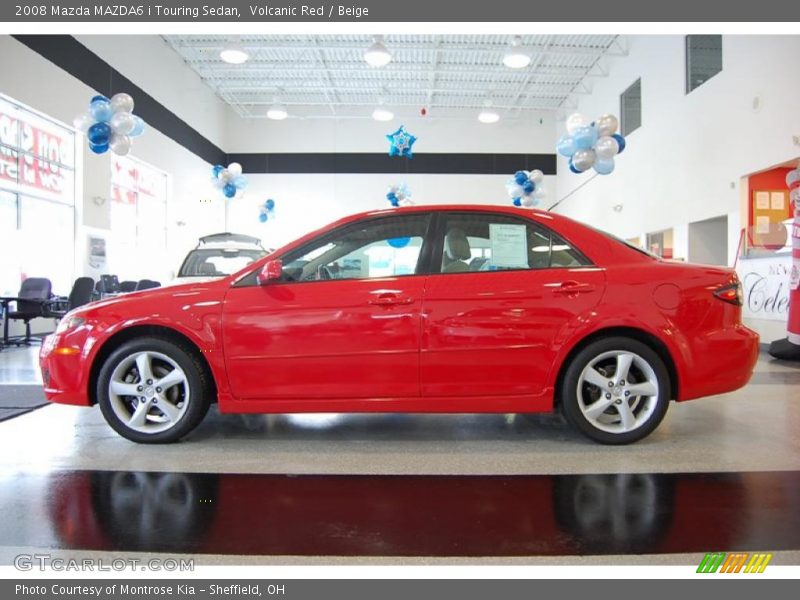 Volcanic Red / Beige 2008 Mazda MAZDA6 i Touring Sedan