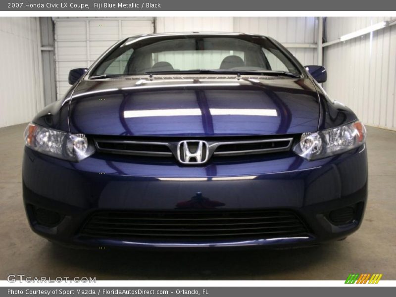 Fiji Blue Metallic / Black 2007 Honda Civic LX Coupe