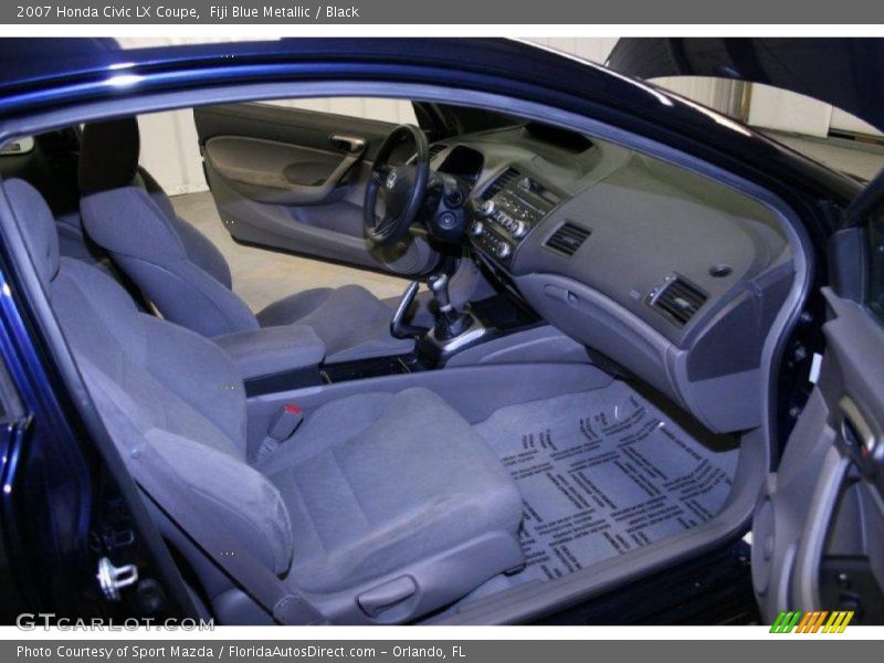 Fiji Blue Metallic / Black 2007 Honda Civic LX Coupe