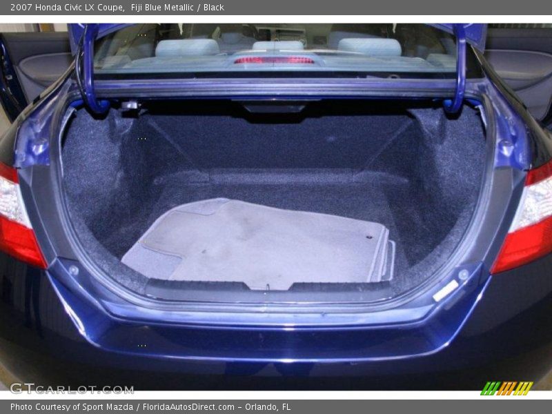 Fiji Blue Metallic / Black 2007 Honda Civic LX Coupe