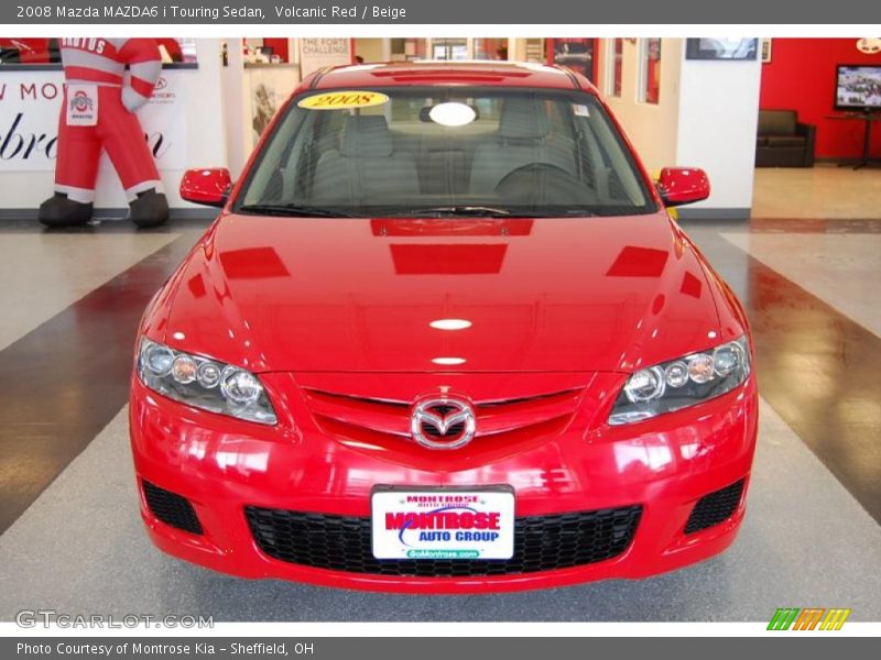 Volcanic Red / Beige 2008 Mazda MAZDA6 i Touring Sedan