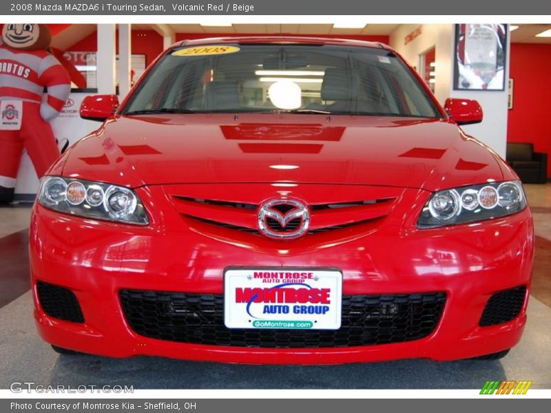 Volcanic Red / Beige 2008 Mazda MAZDA6 i Touring Sedan