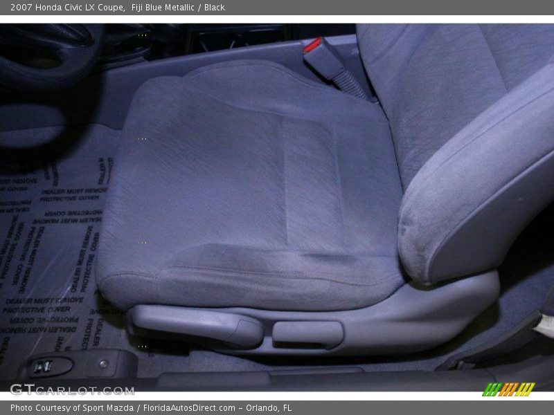 Fiji Blue Metallic / Black 2007 Honda Civic LX Coupe