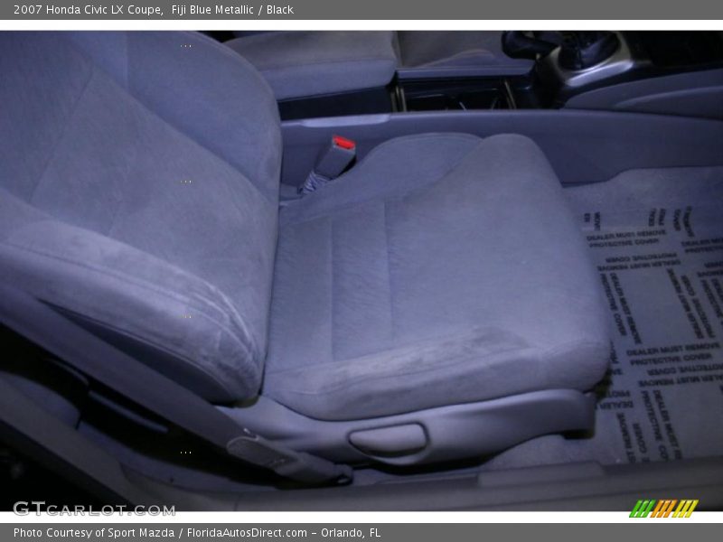 Fiji Blue Metallic / Black 2007 Honda Civic LX Coupe
