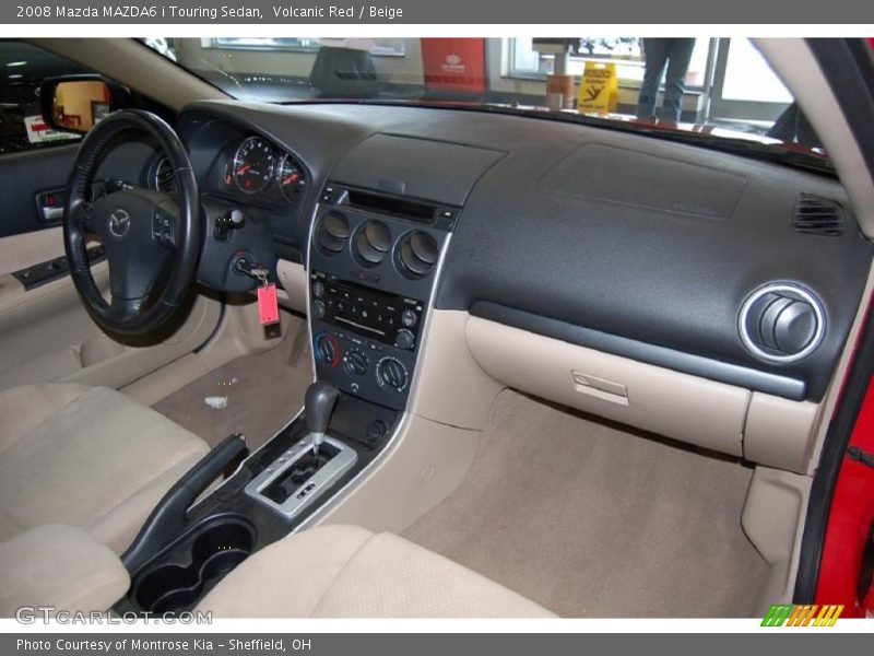 Volcanic Red / Beige 2008 Mazda MAZDA6 i Touring Sedan