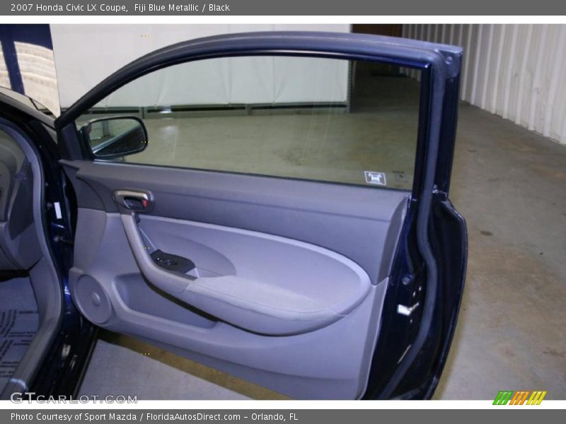 Fiji Blue Metallic / Black 2007 Honda Civic LX Coupe