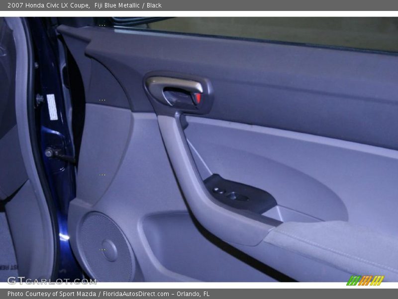 Fiji Blue Metallic / Black 2007 Honda Civic LX Coupe