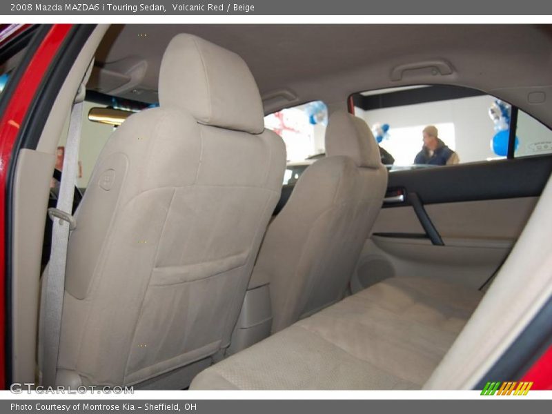 Volcanic Red / Beige 2008 Mazda MAZDA6 i Touring Sedan