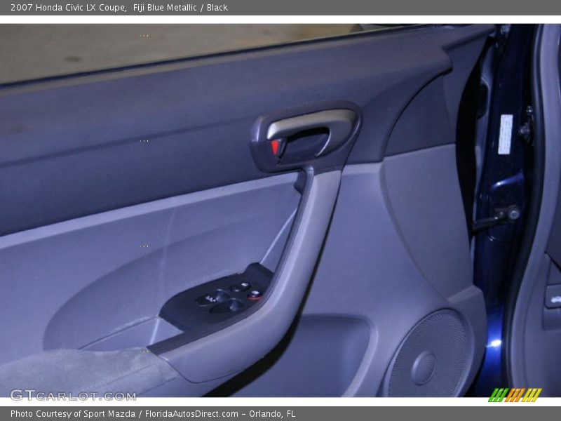 Fiji Blue Metallic / Black 2007 Honda Civic LX Coupe