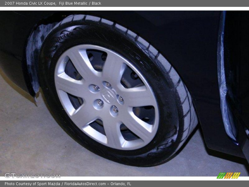 Fiji Blue Metallic / Black 2007 Honda Civic LX Coupe