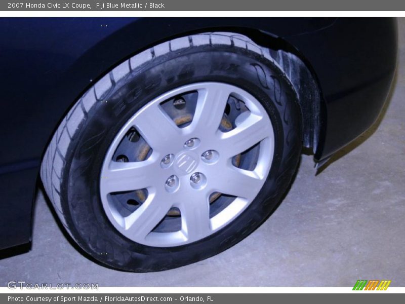 Fiji Blue Metallic / Black 2007 Honda Civic LX Coupe
