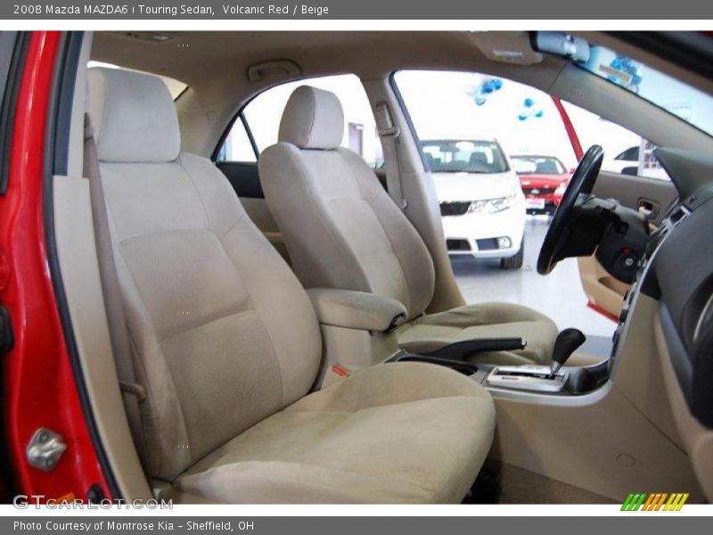 Volcanic Red / Beige 2008 Mazda MAZDA6 i Touring Sedan