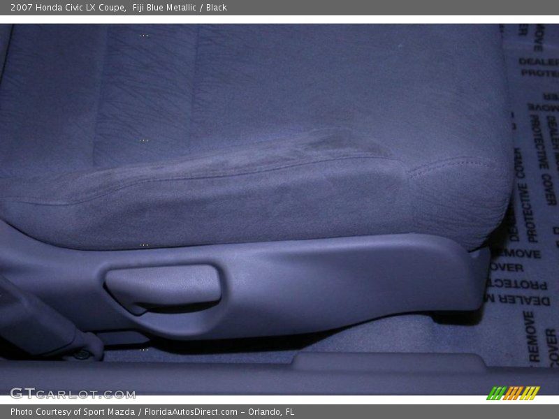 Fiji Blue Metallic / Black 2007 Honda Civic LX Coupe